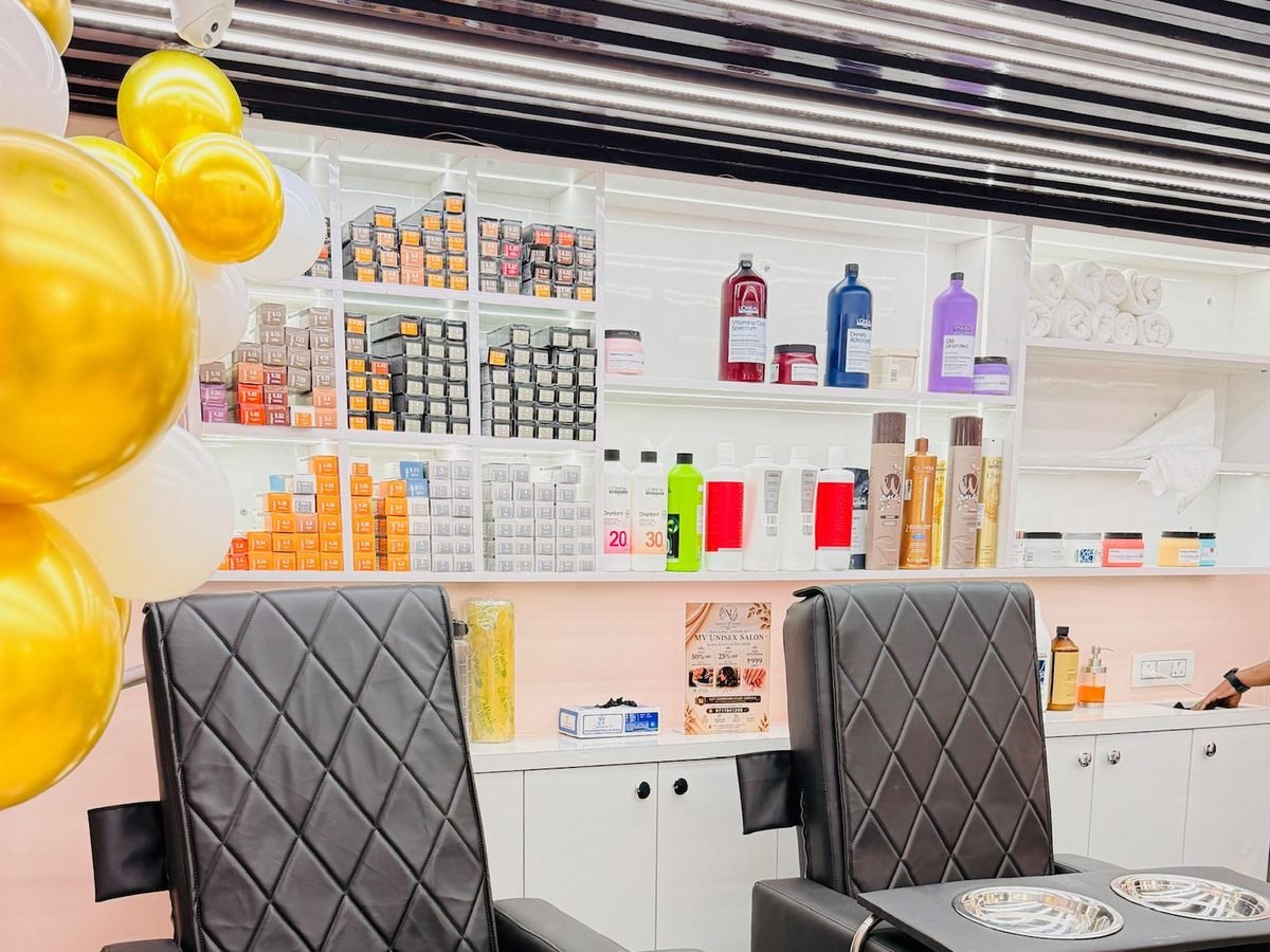 Pedicure spa chairs at Magnify By Varsha salon